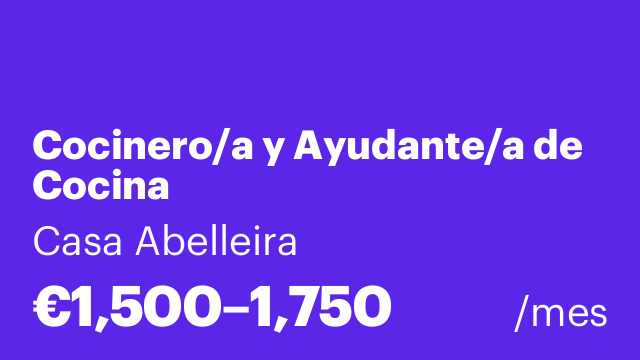 Cocinero/a y Ayudante/a de Cocina