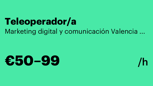 Teleoperador/a
