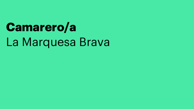 Camarero/a