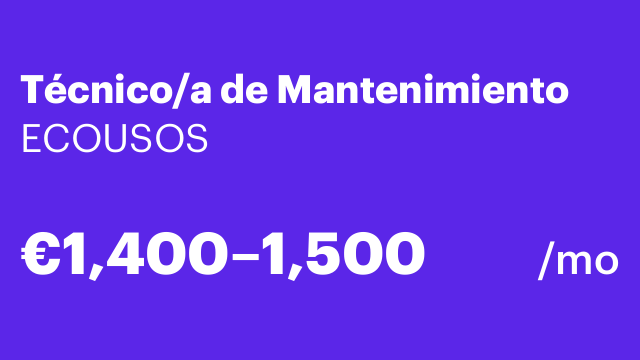 Técnico/a de Mantenimiento