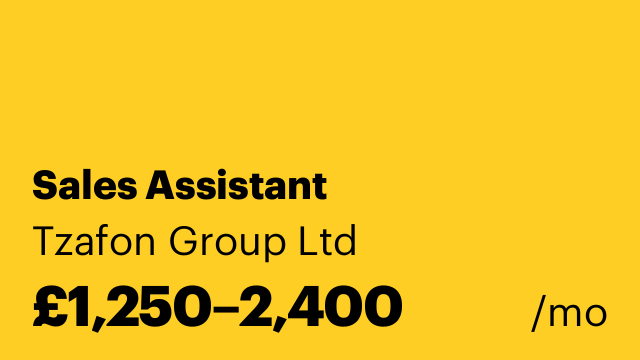 Sales Assistant
