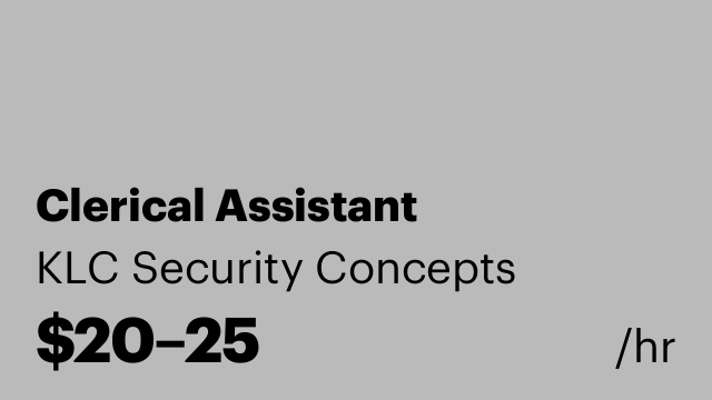 Clerical Assistant