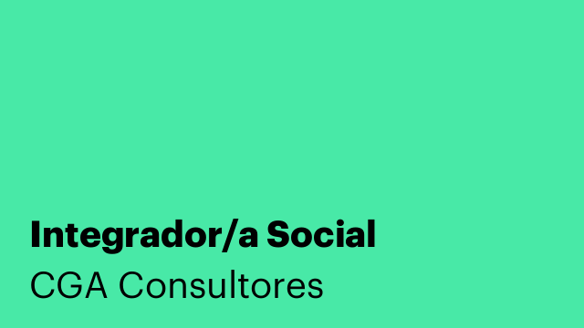 Integrador/a Social