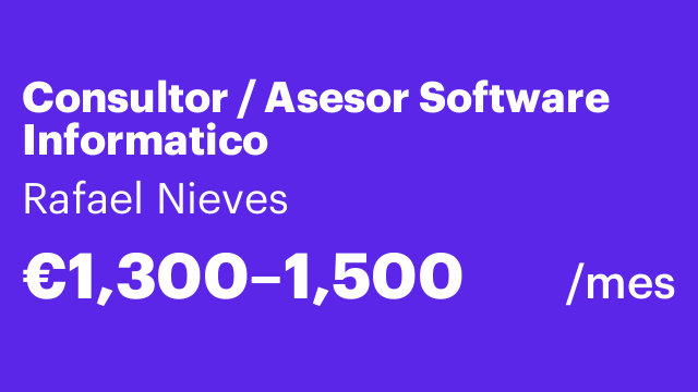 Consultor / Asesor Software Informatico