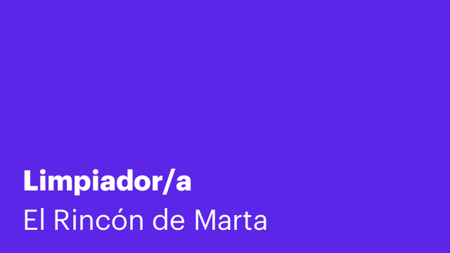 Limpiador/a