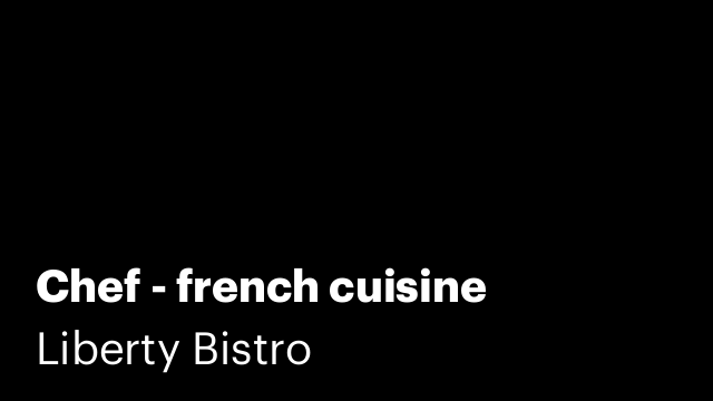 Chef - french cuisine