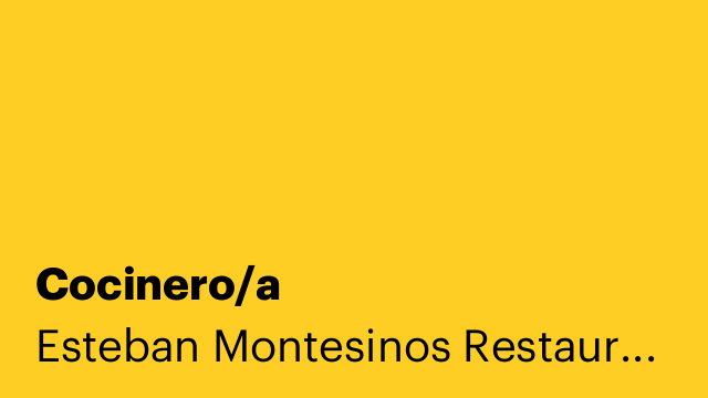 Cocinero/a