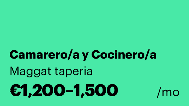 Camarero/a y Cocinero/a