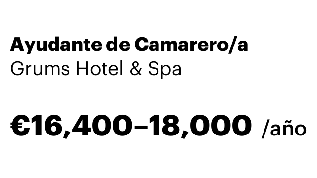 Ayudante de Camarero/a