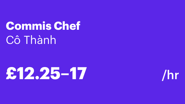 Commis Chef