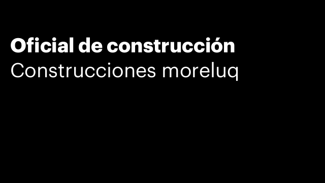 Oficial de construcción