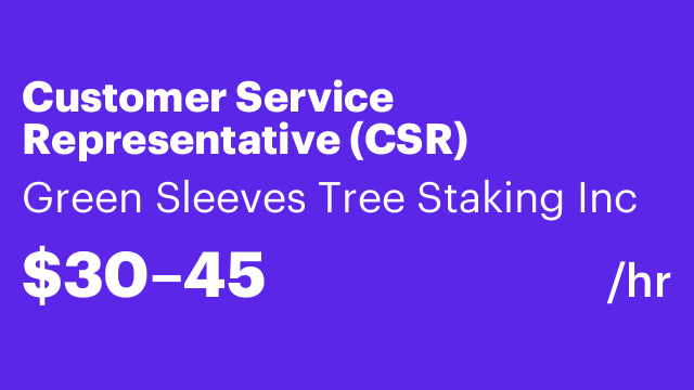 Customer Service Representative (CSR)