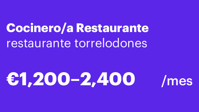 Cocinero/a Restaurante