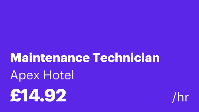 Maintenance Technician