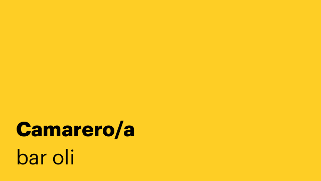 Camarero/a