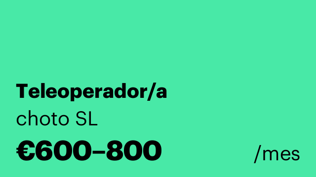 Teleoperador/a