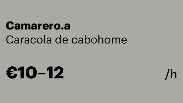 Camarero.a