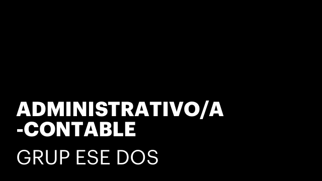 ADMINISTRATIVO/A -CONTABLE