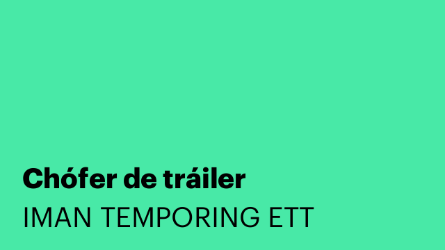Chófer de tráiler