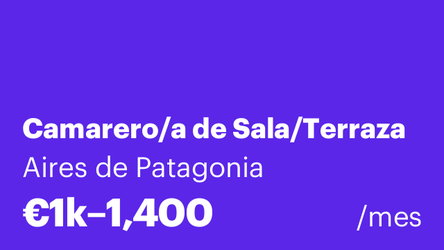 Camarero/a de Sala/Terraza