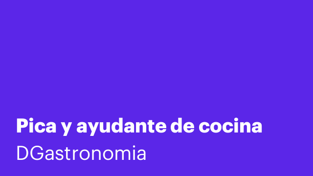 Pica y ayudante de cocina
