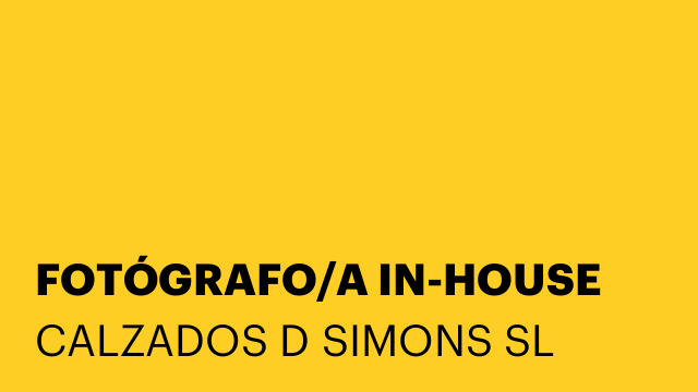 FOTÓGRAFO/A IN-HOUSE