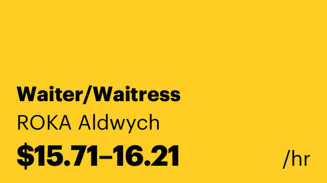 Waiter/Waitress