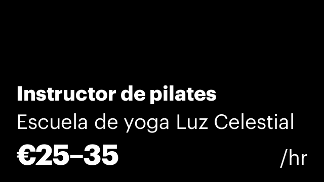 Instructor de pilates