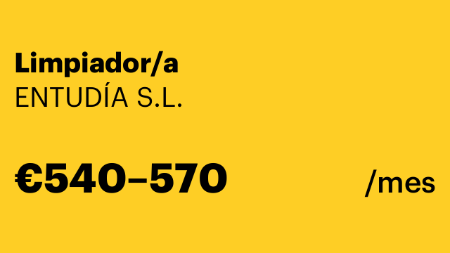 Limpiador/a