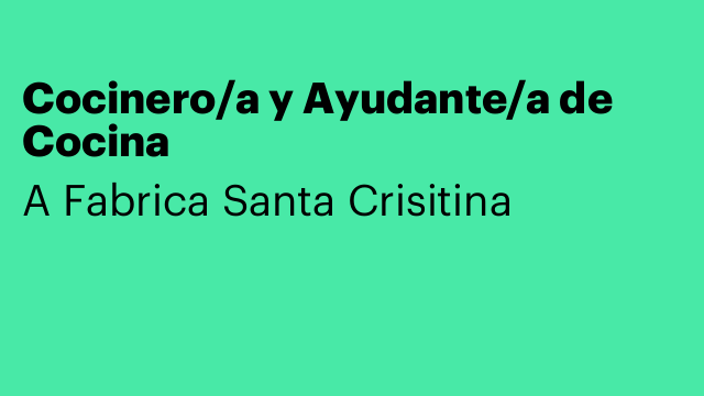Cocinero/a y Ayudante/a de Cocina