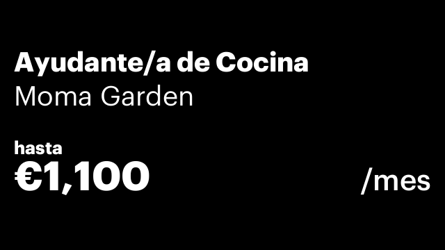 Ayudante/a de Cocina