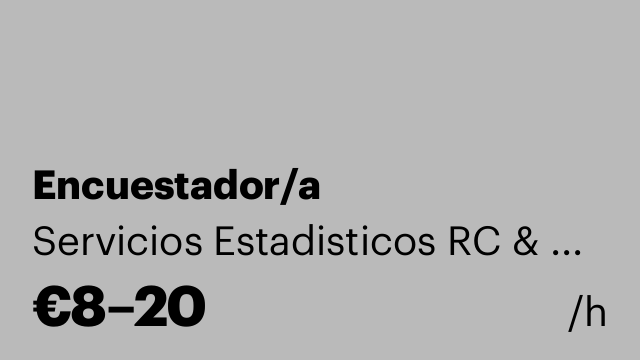 Encuestador/a