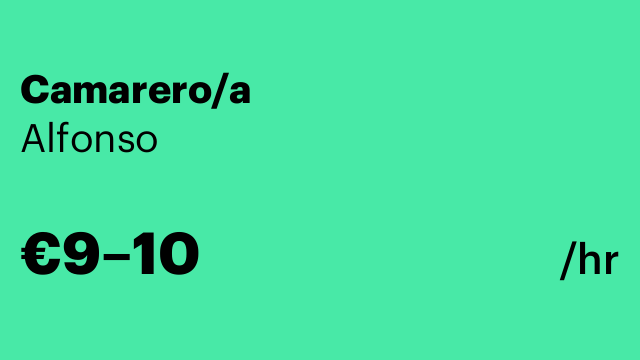 Camarero/a