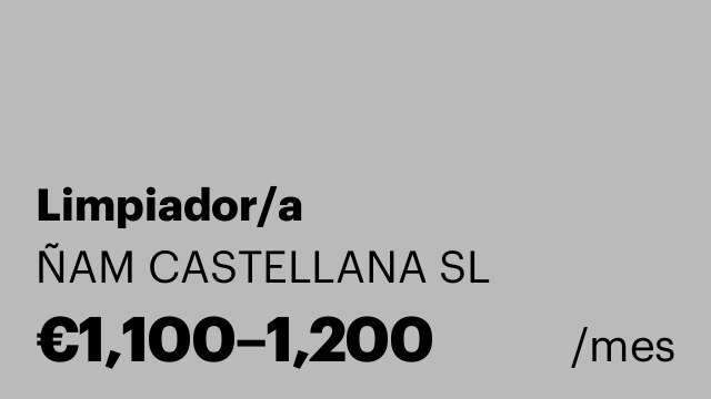 Limpiador/a