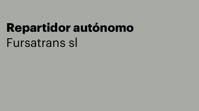 Repartidor autónomo