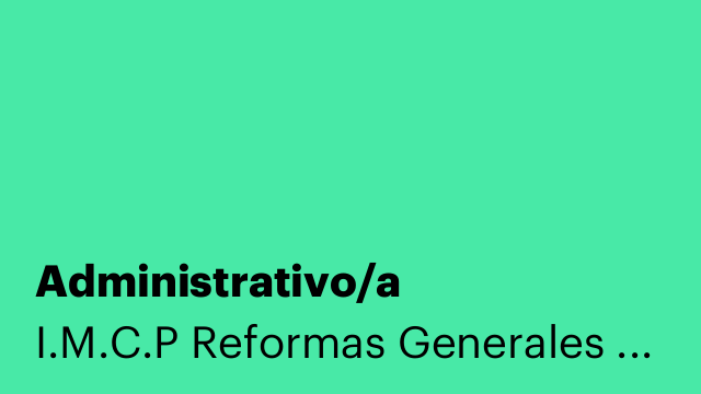 Administrativo/a