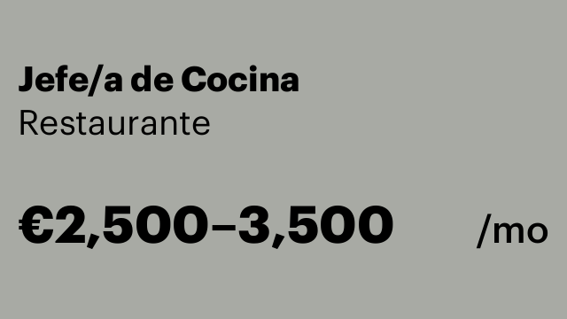 Jefe/a de Cocina