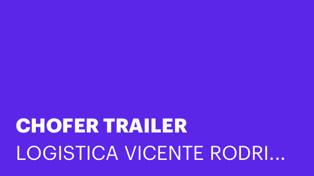 CHOFER TRAILER