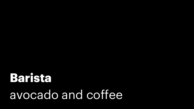 Barista