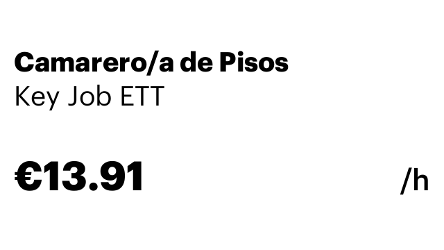 Camarero/a de Pisos