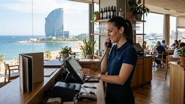 TELEFONISTA CAJERA  40H - TURNO SEGUIDO - 1600€ NETOS SECTOR HOTEL W