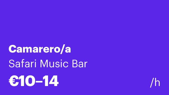 Camarero/a