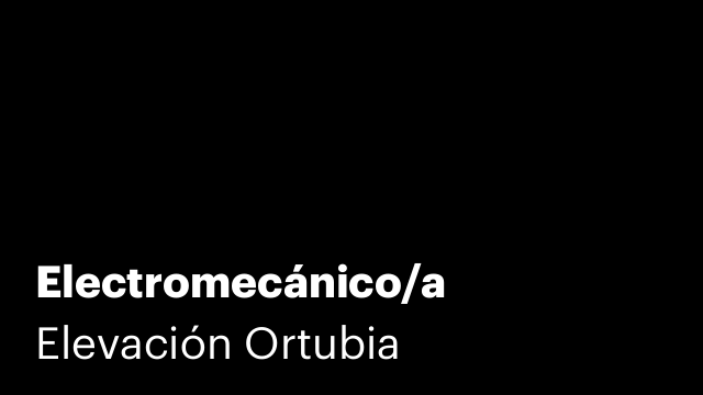 Electromecánico/a