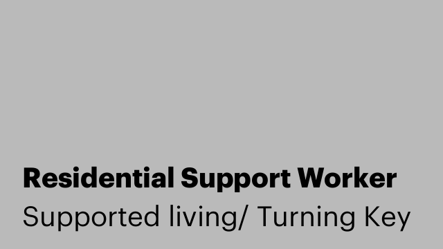 Residential Support Worker