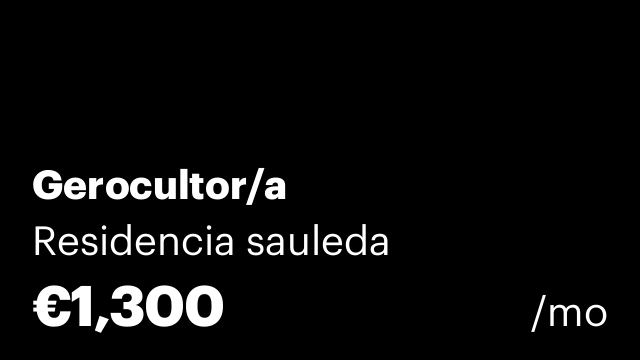 Gerocultor/a