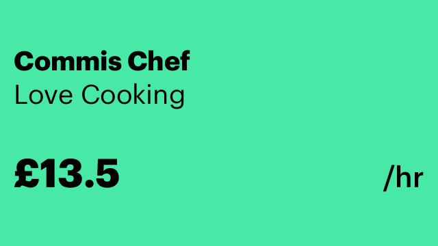 Commis Chef