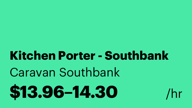 Kitchen Porter - Southbank