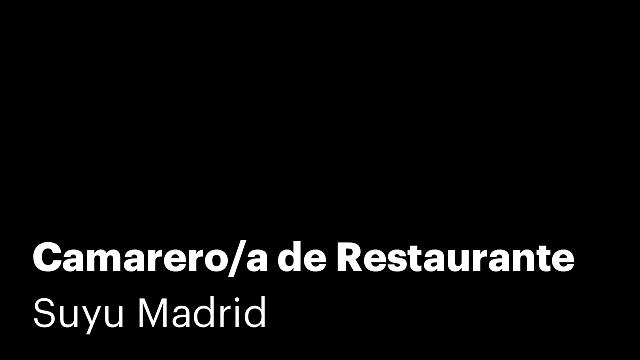 Camarero/a de Restaurante