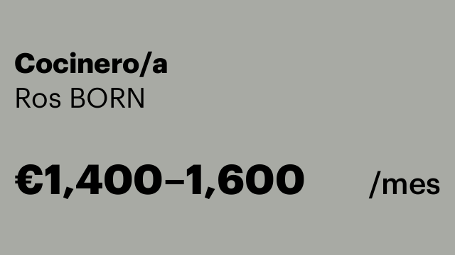 Cocinero/a