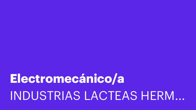 Electromecánico/a